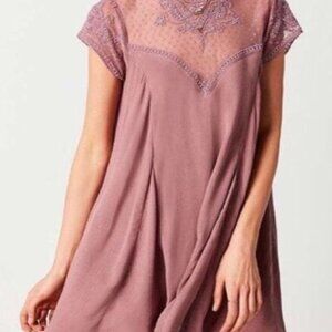 Urban Outfitters Kimchi Blue cap sleeve purple dress